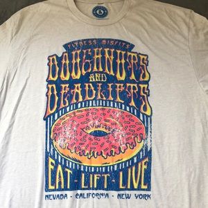 Unisex XL Doughnuts & Deadlifts Tee